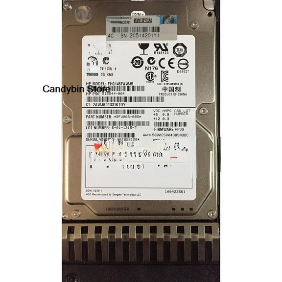 512547-B21 server hard disk 146GB 15K 2.5 SAS 512744-001