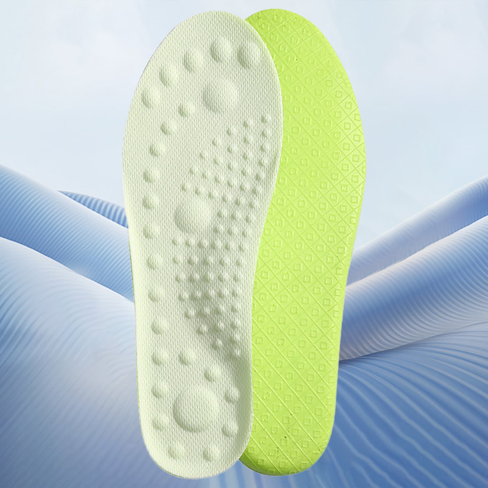 5127Men's And Women's High Elastic Super Soft Sports Insole Odor Insoles for Men Work Boots