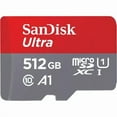thumbnail image 1 of 512GB 150MBs C10 UHS U1 A1 Ultra microSDHC Memory Card with Adapter, 1 of 1