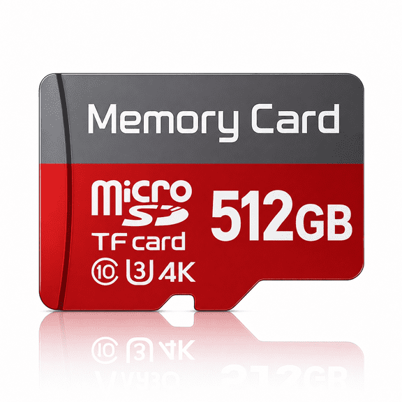 512GB Micro SD Card with Adapter, High Capacity MicroSDXC Memory Card for Smartphones, Tablets, Cameras, Gaming Devices and Other Compatible Electronics