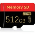 512GB Micro SD Card Memory Cards High Speed Class 10 SDXC with SD