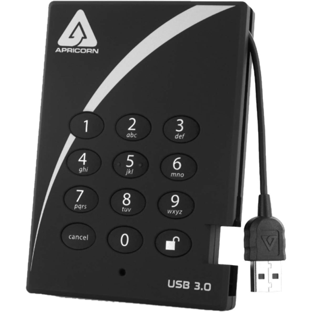 512GB PADLOCK SECURE SSD USB 3.0 256BIT AES/XLS ENCRYPT HDD TAA