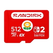 512GB SANDISK microSD Express Card for Nintendo Switch 2 - SDSQXFN-512G-GR6ZN