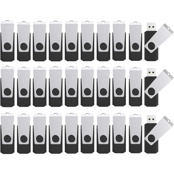 512MB Flash Drive 50 Pack, Bulk USB 2.0 Memory Stick Thumb Drives(512MB 50PCS, BLACK)