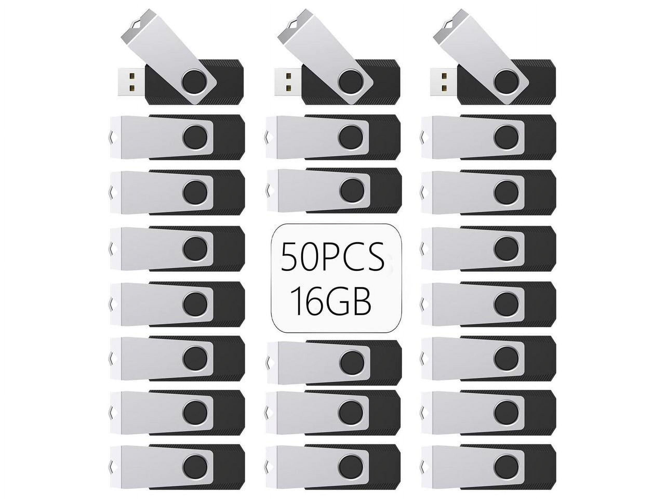 512MB Flash Drive 50 Pack, Bulk USB 2.0 Memory Stick Thumb Drives(512MB 50PCS, BLACK)