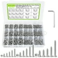 512Pcs M3 M4 M5 Self Tapping Screws Wood Screws Assortment Kit 6mm40mm, Phillips Tips Flat Head