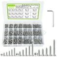 512Pcs M3 M4 M5 Assorted Long & Small Self Tapping Screws, Phillips