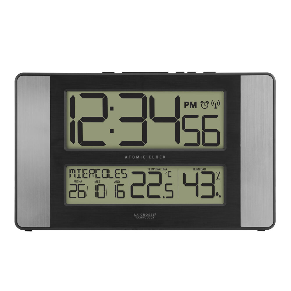 5131417HAL La Crosse Technology Atomic Digital Wall Clock IN