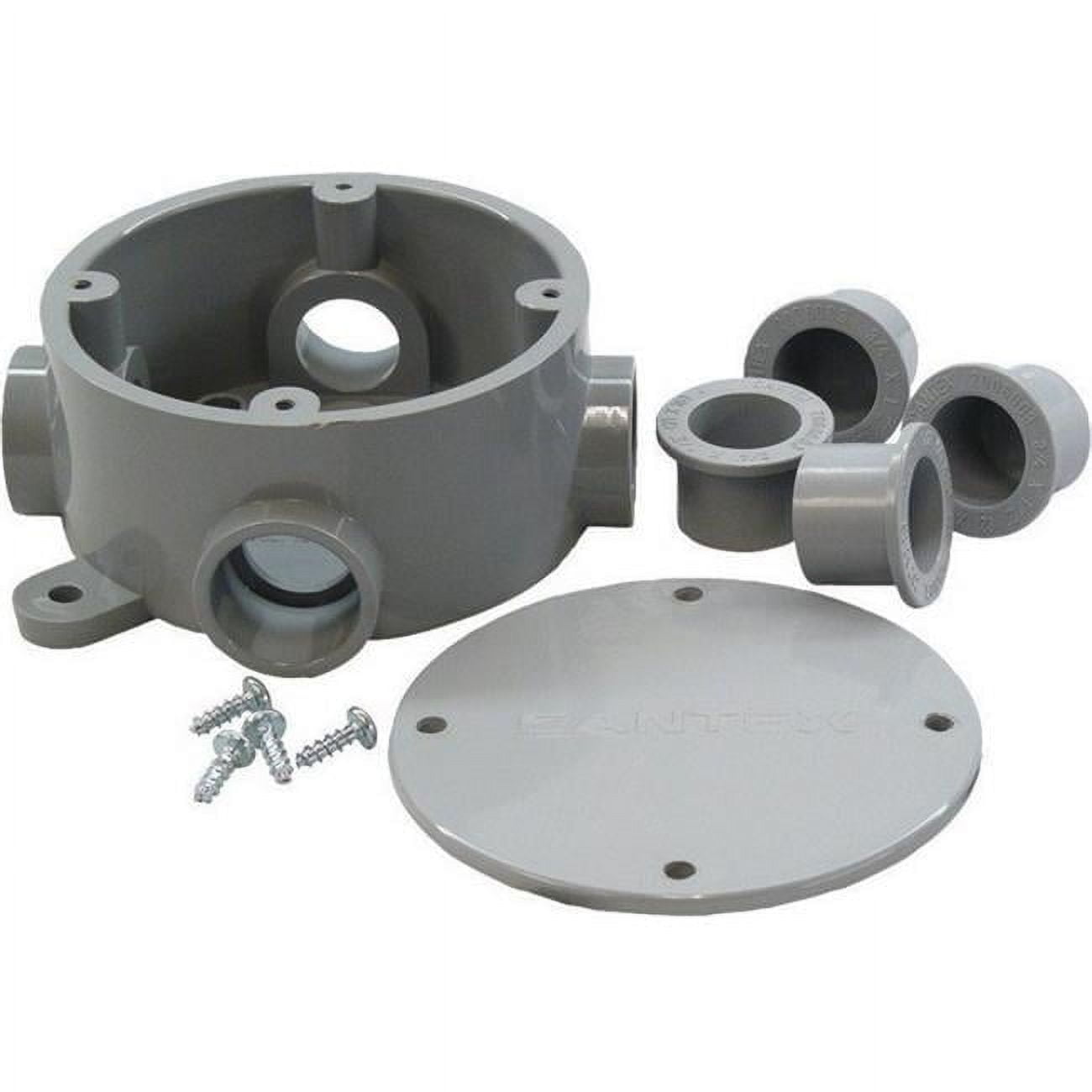 5133690U 0.5 & 0.75 in. Round Junction Box