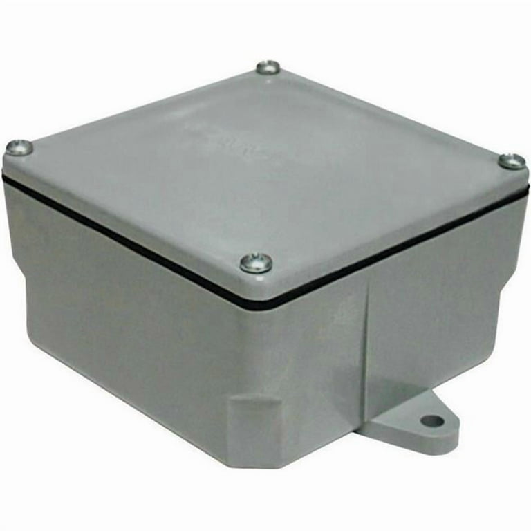 5133709U 4 x 4 x 4 in. PVC Molded Junction Box - Walmart.com
