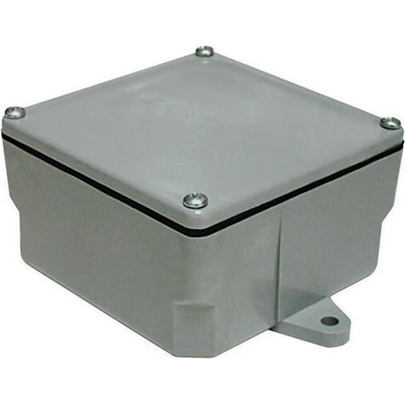 5133710U 6 x 6 x 4 in. PVC Molded Junction Box