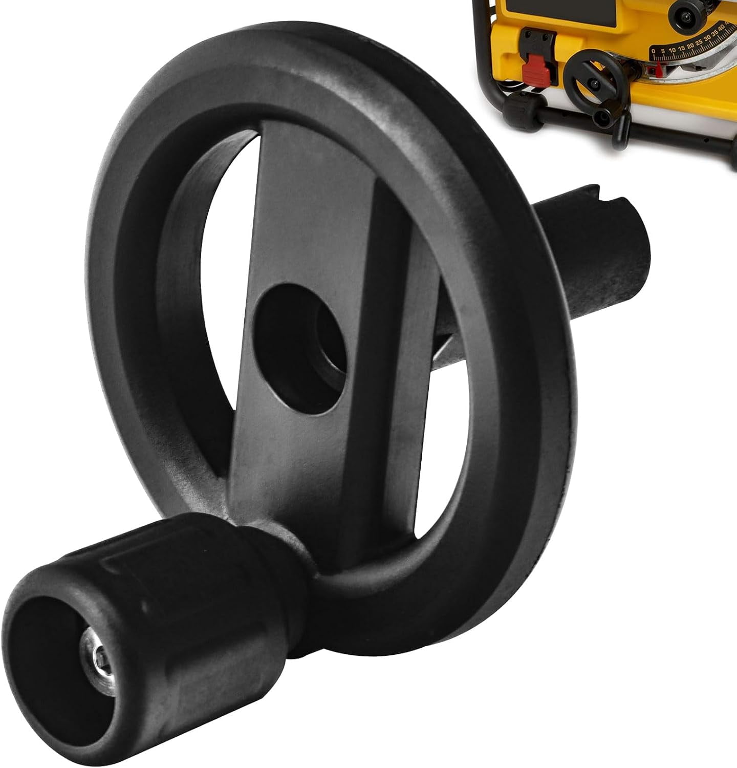 LT Easiyl Table Saw Knob Replacement – Part 5140032-28 – Compatible With DeWalt DW745 Type 1 & 2, DWE7480 – Black Plastic – Easy Install
