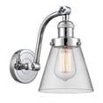 thumbnail image 1 of 515-1W-PC-G62-LED-Innovations Lighting-Small Cone-3.5W 1 LED Wall Sconce in Industrial Style-6.5 Inches Wide by 11.5 Inches High   Polished Chrome, 1 of 1