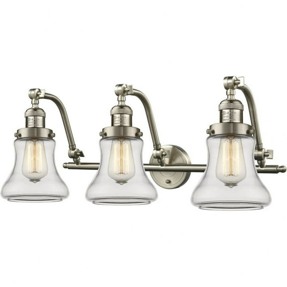 515-3W-SN-G192-Innovations Lighting-Addison-9W 3 LED Bath Vanity-28 Inches Wide by 10 Inches High