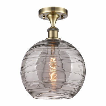 Innovations Lighting - Athens Deco Swirl - 1 Light Semi-Flush Mount In