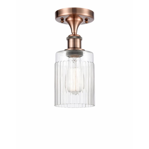 Innovations Lighting - Hadley - 1 Light Semi-Flush Mount In Art Deco Style-13