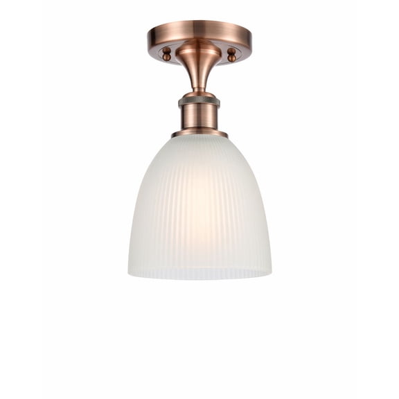 Innovations Lighting - Castile - 1 Light Semi-Flush Mount In Industrial Style-11