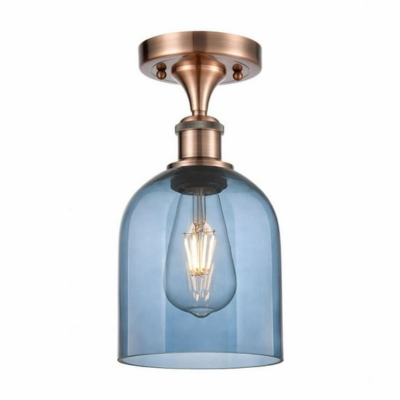 Innovations Lighting - Bella - 1 Light Semi-Flush Mount In Industrial