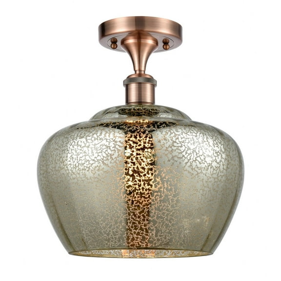 Innovations Lighting - Fenton - 1 Light Semi-Flush Mount In Industrial Style-13