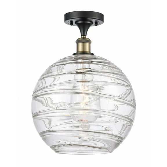 Innovations Lighting - Athens Deco Swirl - 1 Light Semi-Flush Mount In
