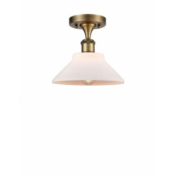 Innovations Lighting - Orwell - 1 Light Semi-Flush Mount In Industrial Style-9