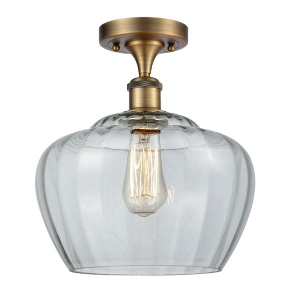 Innovations Lighting - Fenton - 1 Light Semi-Flush Mount In Industrial Style-13