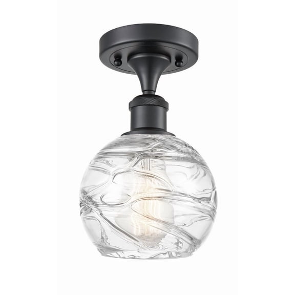 Innovations Lighting - Athens Deco Swirl - 1 Light Semi-Flush Mount In