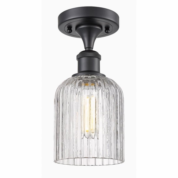 Innovations Lighting - Bridal Veil - 1 Light Semi-Flush Mount In Art Deco