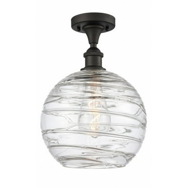 Innovations Lighting - Athens Deco Swirl - 1 Light Semi-Flush Mount In