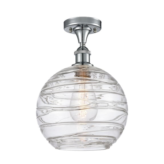 Innovations Lighting - Athens Deco Swirl - 1 Light Semi-Flush Mount In