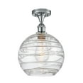 thumbnail image 1 of 516-1C-PC-G1213-10-LED-Innovations Lighting-Large Deco Swirl-3.5W 1 LED Semi-Flush Mount in Industrial Style-10 Inches Wide by 15 Inches High, 1 of 1