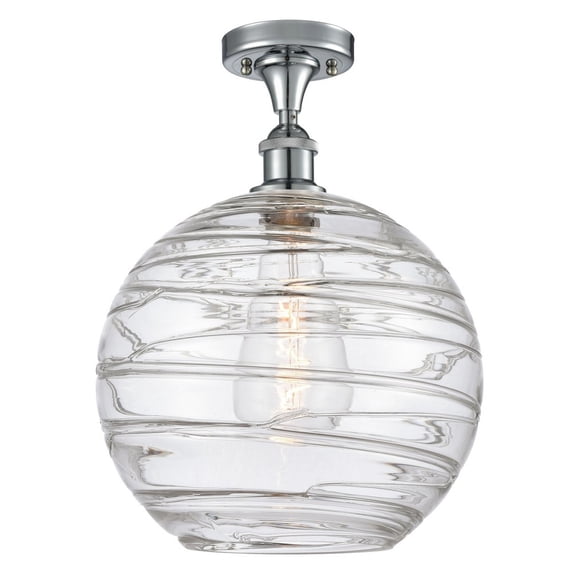 Innovations Lighting - Athens Deco Swirl - 1 Light Semi-Flush Mount In