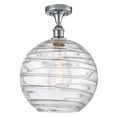 thumbnail image 1 of 516-1C-PC-G1213-12-LED-Innovations Lighting-Athens Deco Swirl - 3.5W 1 LED Semi-Flush Mount In Industrial Style-17 Inches Tall and 12 Inches Wide, 1 of 1