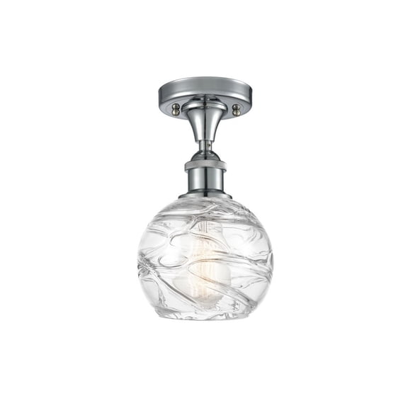 Innovations Lighting - Athens Deco Swirl - 1 Light Semi-Flush Mount In