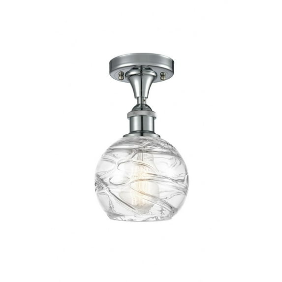 Innovations Lighting - Athens Deco Swirl - 1 Light Semi-Flush Mount In