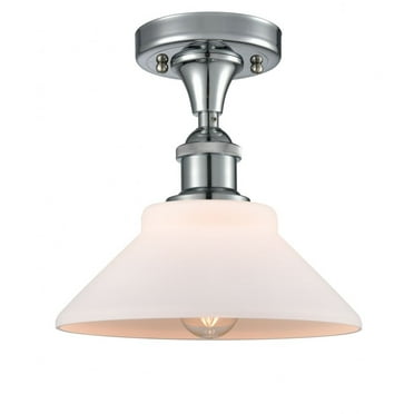 Innovations Lighting - Orwell - 1 Light Semi-Flush Mount In Industrial Style-9