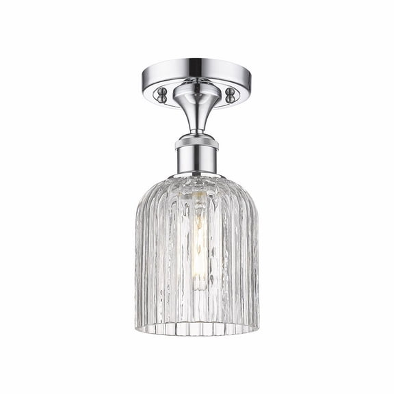 Innovations Lighting - Bridal Veil - 1 Light Semi-Flush Mount In Art Deco