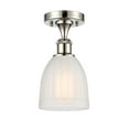 thumbnail image 1 of 516-1C-PN-G441-LED-Innovations Lighting-Brookfield-3.5W 1 LED Semi-Flush Mount in Art Nouveau, 1 of 1
