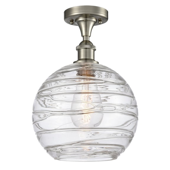 Innovations Lighting - Athens Deco Swirl - 1 Light Semi-Flush Mount In