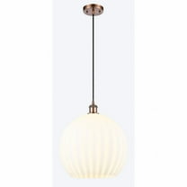 Innovations Lighting - White Venetian - 1 Light Cord Hung Pendant In Modern