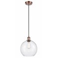 thumbnail image 1 of 516-1P-AC-G124-10 Innovations Lighting Athens - 1 Light Cord Hung Mini Pendant In Industrial Style-13 Inches Tall and 10 Inches Wide-Antique Copper, 1 of 7