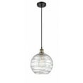 thumbnail image 1 of 516-1P-BAB-G1213-10-LED-Innovations Lighting-Athens Deco Swirl - 3.5W 1 LED Cord Hung Mini Pendant In Industrial Style-13 Inches Tall and 10 Inches, 1 of 2