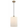 thumbnail image 1 of 516-1P-BB-G111-L-Innovations Lighting-Cobbleskill - 1 Light Cord Hung Mini Pendant In Industrial Style-14 Inches Tall and 9 Inches Wide-Brushed Brass, 1 of 7