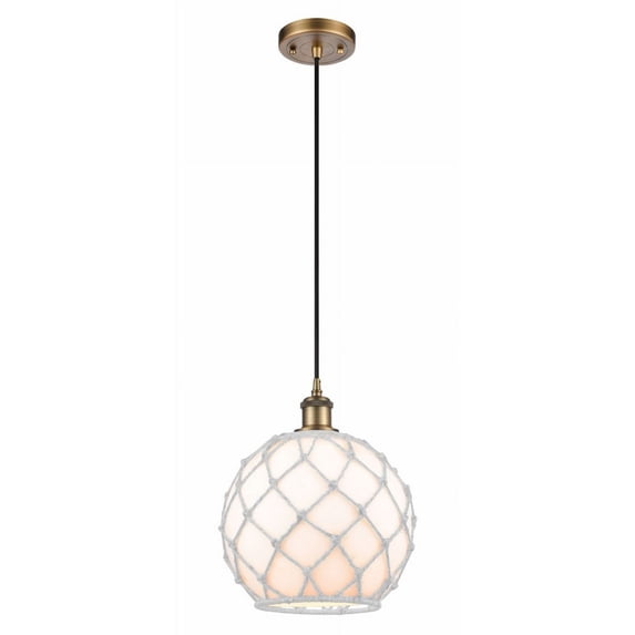 516-1P-BB-G121-10RW-Innovations Lighting-Farmhouse Rope - 1 Light Cord ...
