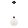 thumbnail image 1 of 516-1P-BK-G121-LED-Innovations Lighting-Athens-3.5W 1 LED Mini Pendant in Industrial Style-8 Inches Wide by 10 Inches High   Matte Black Finish with, 1 of 1