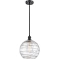 thumbnail image 1 of 516-1P-BK-G1213-10-LED-Innovations Lighting-Large Deco Swirl-1 Light Mini Pendant in Industrial Style-10 Inches Wide by 13 Inches High Matte Black, 1 of 1