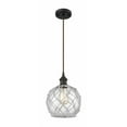 thumbnail image 1 of Innovations Lighting - Farmhouse Rope - 1 Light Cord Hung Mini Pendant In, 1 of 7