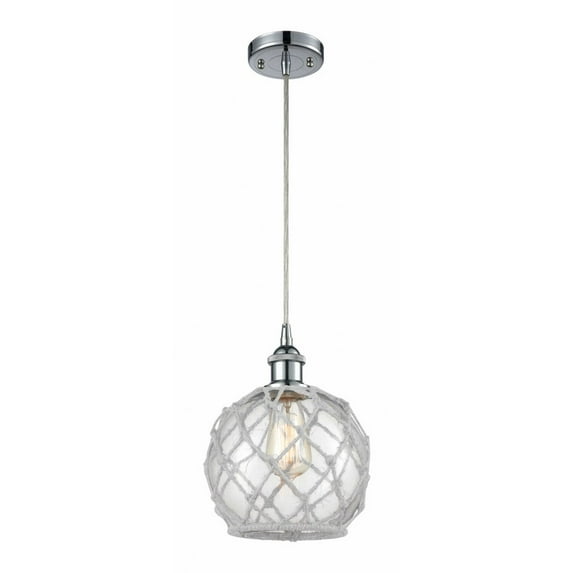 Innovations Lighting - Farmhouse Rope - 1 Light Cord Hung Mini Pendant In