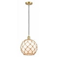 thumbnail image 1 of 516-1P-SG-G121-10RB-LED-Innovations Lighting-Large Farmhouse Rope-3.5W 1 LED Mini Pendant in Industrial Style-10 Inches Wide by 13 Inches High   Satin, 1 of 1