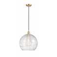 thumbnail image 1 of 516-1P-SG-G1213-14 Innovations Lighting Athens Deco Swirl - 1 Light Pendant In Industrial Style-16.88 Inches Tall and 13.75 Inches Wide-Satin Gold, 1 of 2